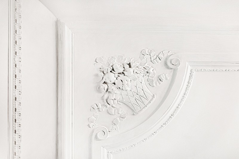 Stucco decoration on the wall