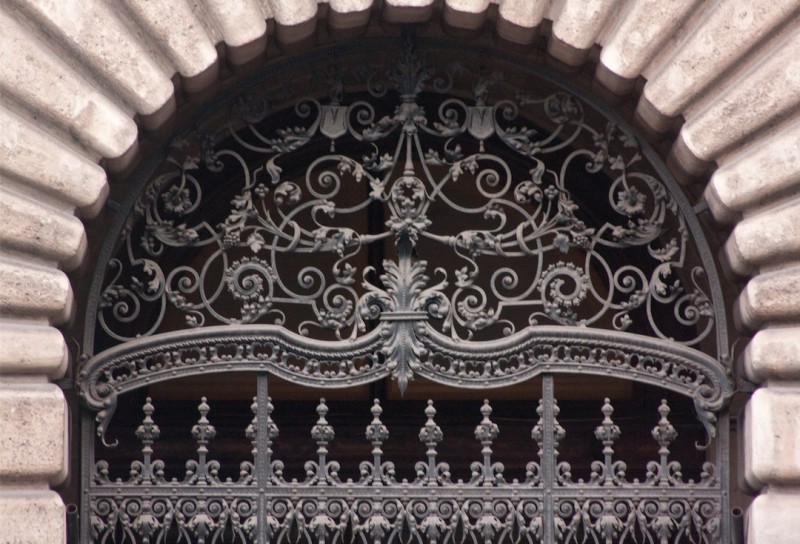 The top of the gate