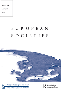 Az European Societies című folyóirat borítója