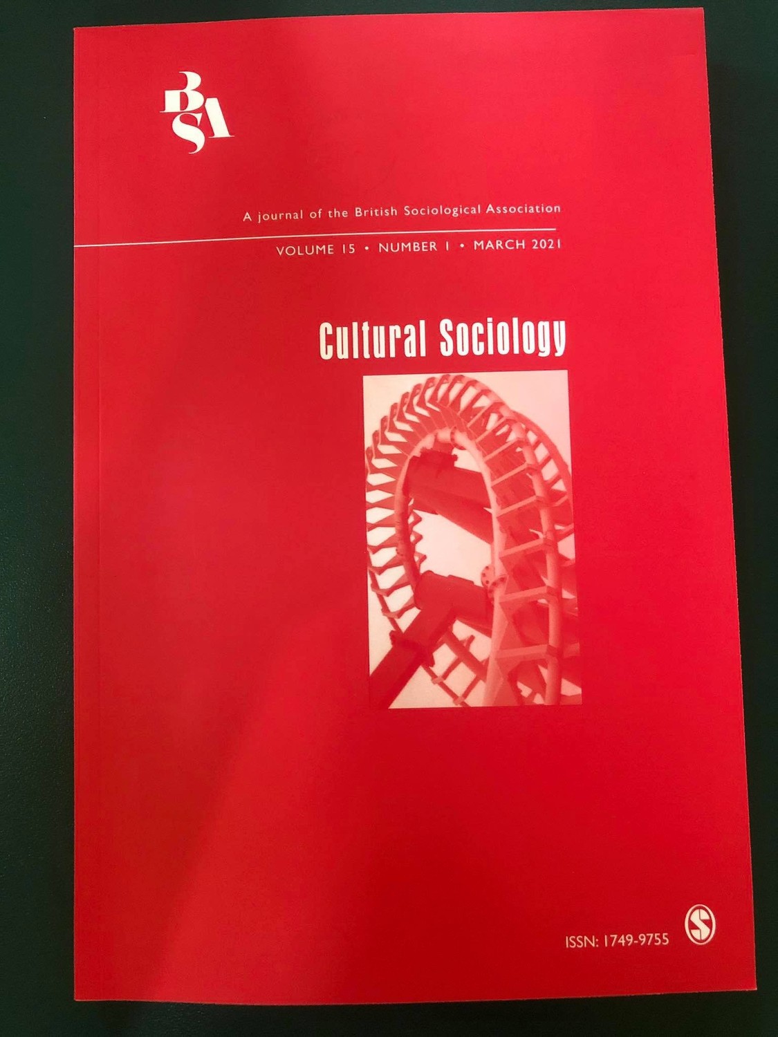 A Cultural Sociology folyóirat borítója 