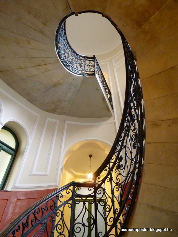 The railing of the staircase