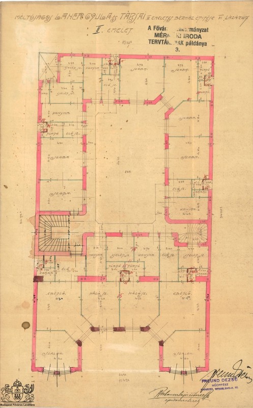 Floor plan of the second floor