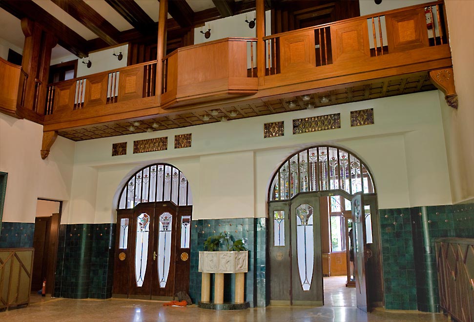 The hall and entrance