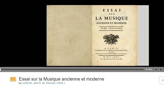La Musique című kiadvány belső borítója