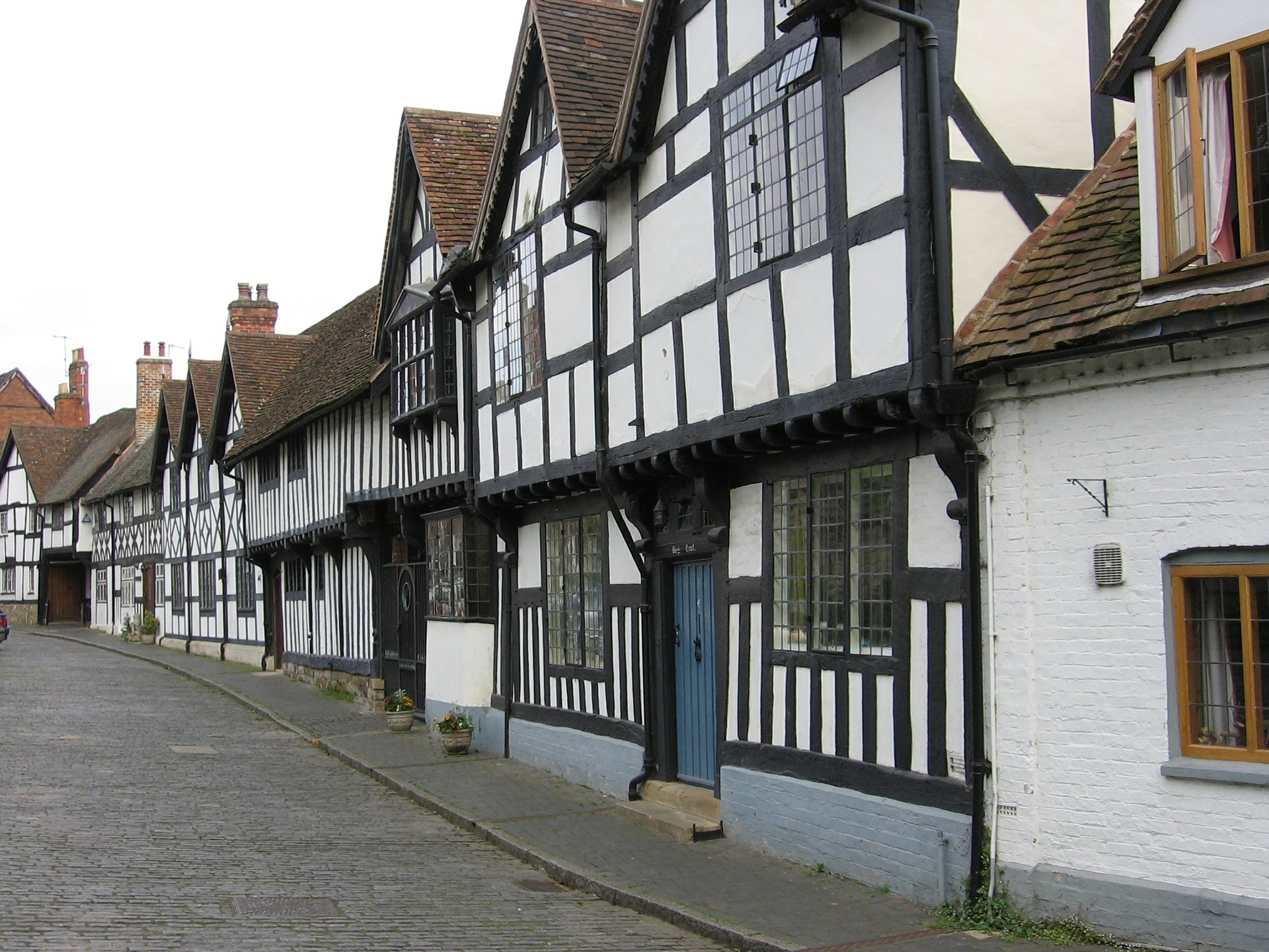 Favázas Tudor-kori épületek Stratfordban