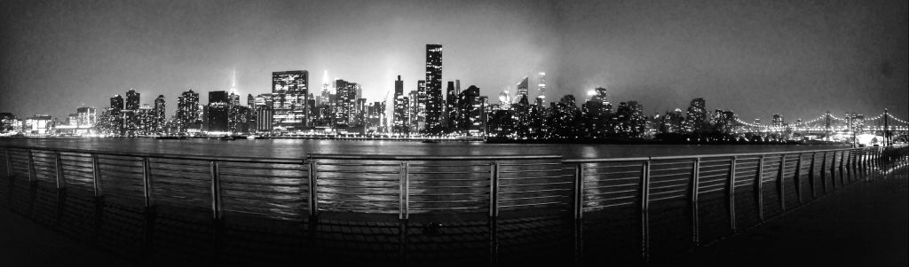 New York éjszakai látképe