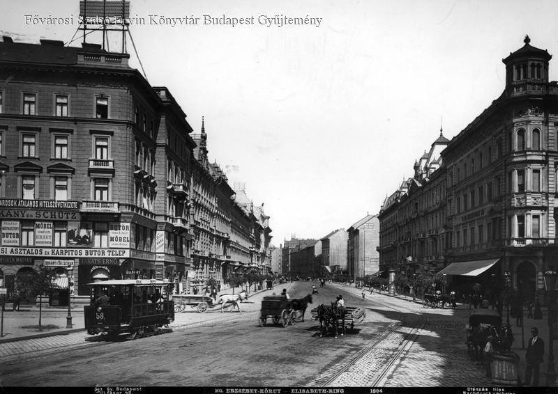 Valahol a kép közepén volt Emma nagynénje háza. Fotó: FSZEK Budapest Gyűjtemény