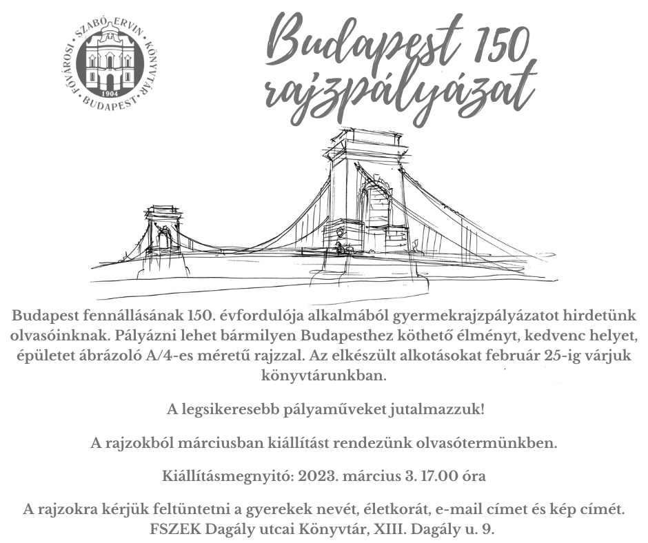 Budapest 150 rajzpályázat - plakát