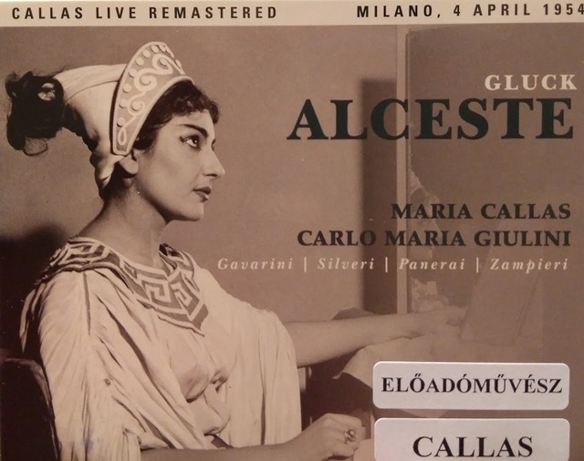 Gluck ALCESTE című műve Callas előadásában CD borító