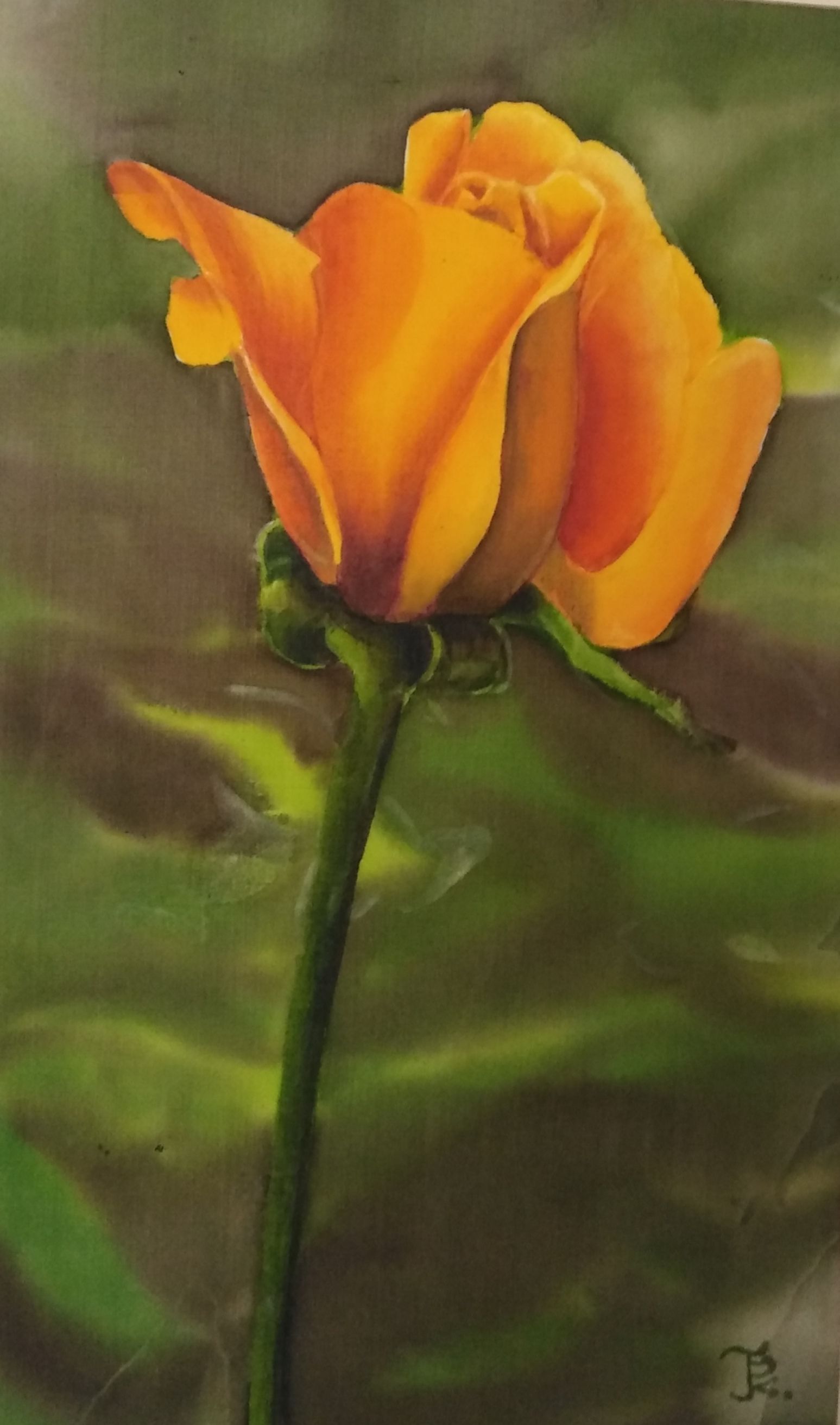 Virágot ábrázoló festmény fotója