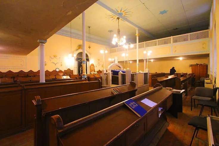The interior - the pews