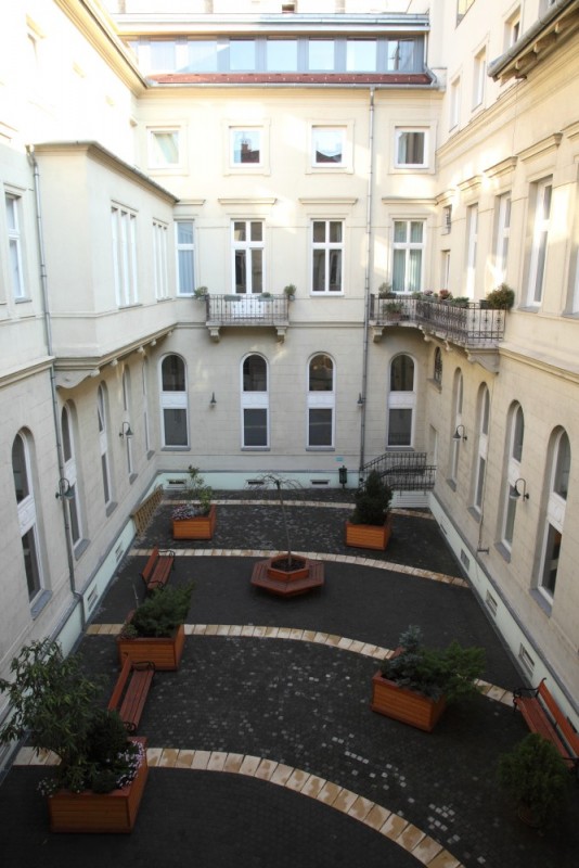 The yard of the mansion